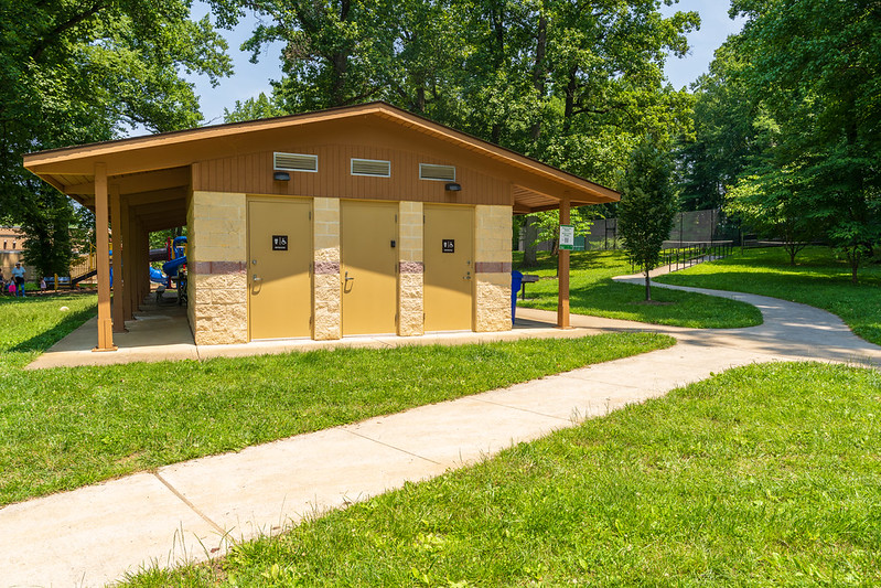 Restroom building  at park