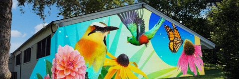 Glenmont Local Park Activity Building mural