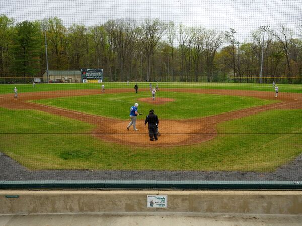 baseball field with players